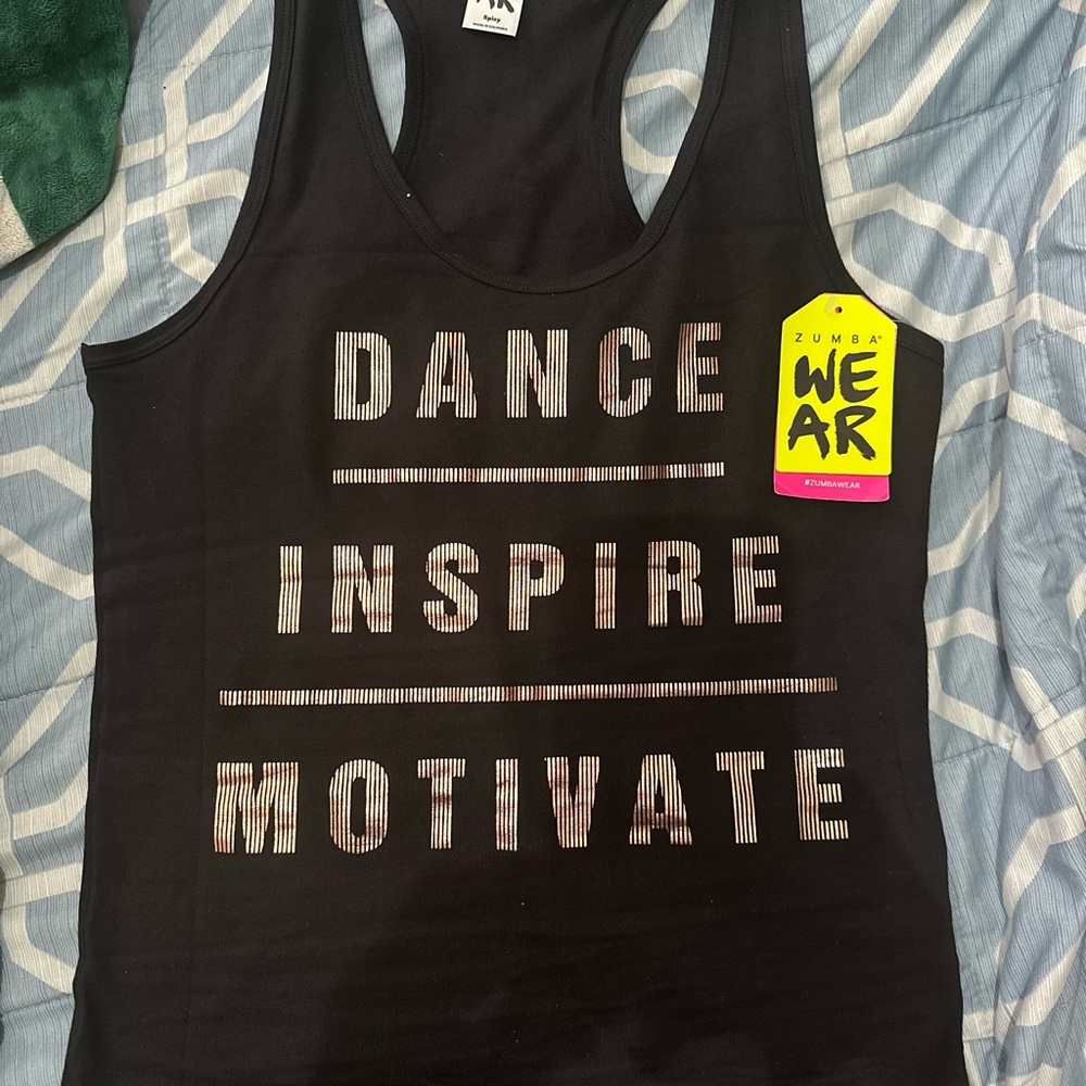 Zumba Fitness Bold Black Racerback Tank